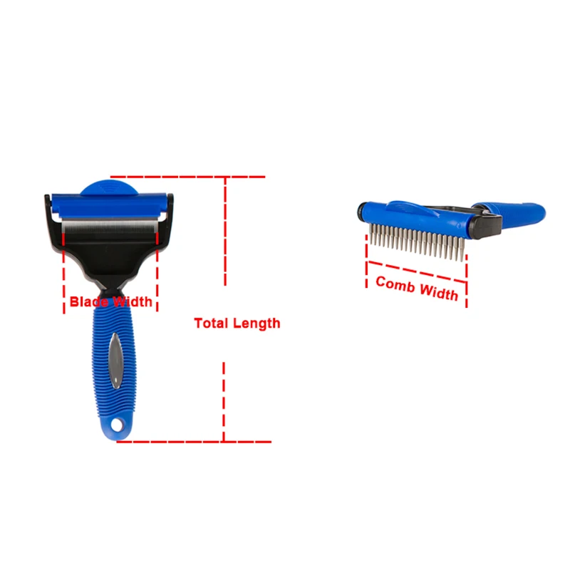 1 шт., товары для домашних животных, двойная расческа, многофункциональная расчески для домашних животных, собак, кошек, щетка для удаления волос, инструменты для ухода, расческа для волос
