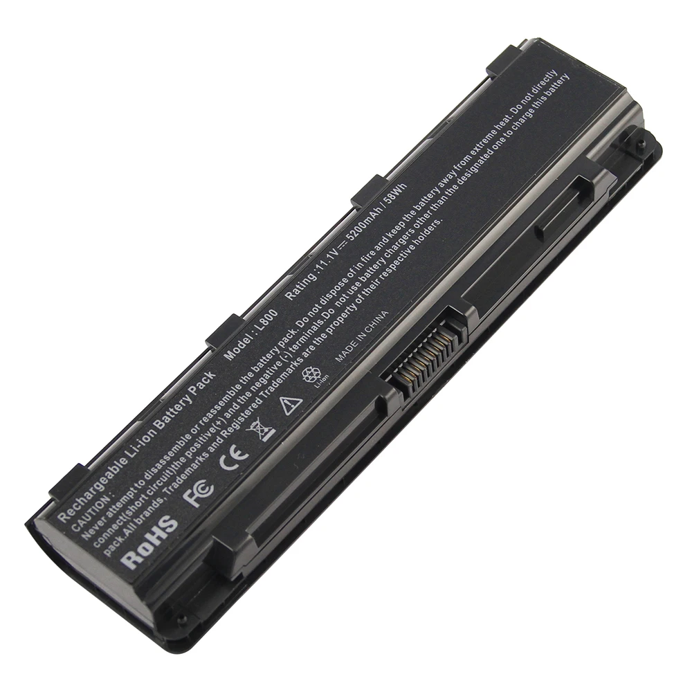 5200 мАч для ноутбука Toshiba Батарея C800 C800D C805 C840 C845 C850 C870 L800 L800D L835 L875 PA5025U-1BRS PA5026U-1BRS PABAS259
