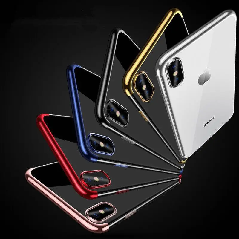 Cong fee Transparent Soft TPU and Thin -light Phone Case for iphone X XS XR max 6 6SPlus 7 7splus 8 8splus |