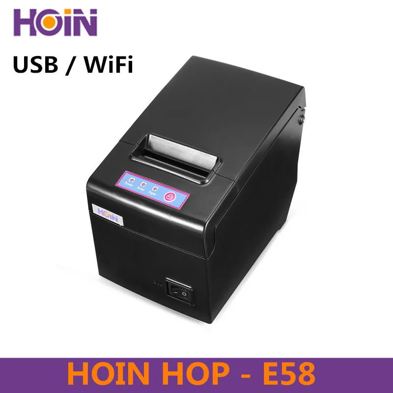 

HOIN HOP-E58 58MM USB+WiFi 130MM / S Thermal Receipt Printer