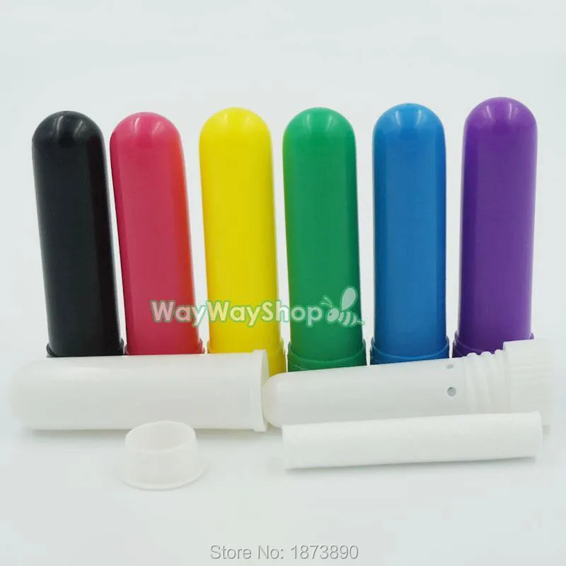 10 20 50 100 PCS Plastic Oil Aromatherapy Tubes Blank Nasal Inhaler