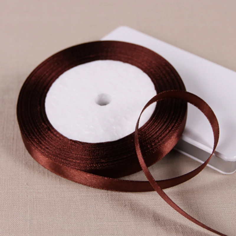10mm 25 Yards Silk Satin Ribbon , Wedding decorative ribbons, gift wrap
