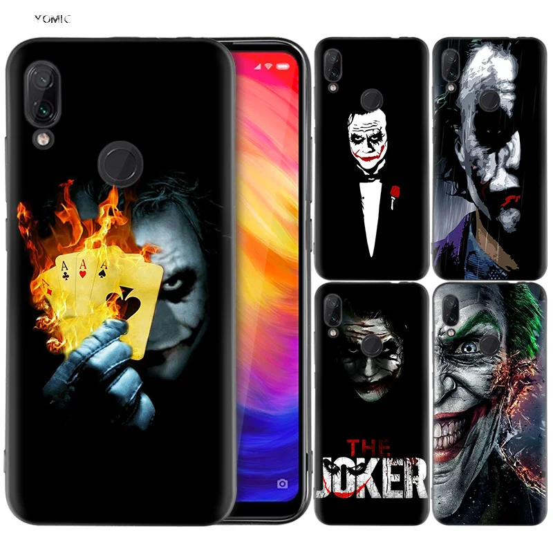 

Silicone Coque Case for Xiaomi Redmi Note 7 6 5 Pro Mi A1 A2 8 Lite 9 GO Poco F1 S2 4 4X Plus Batman Joker Dark Black Knight