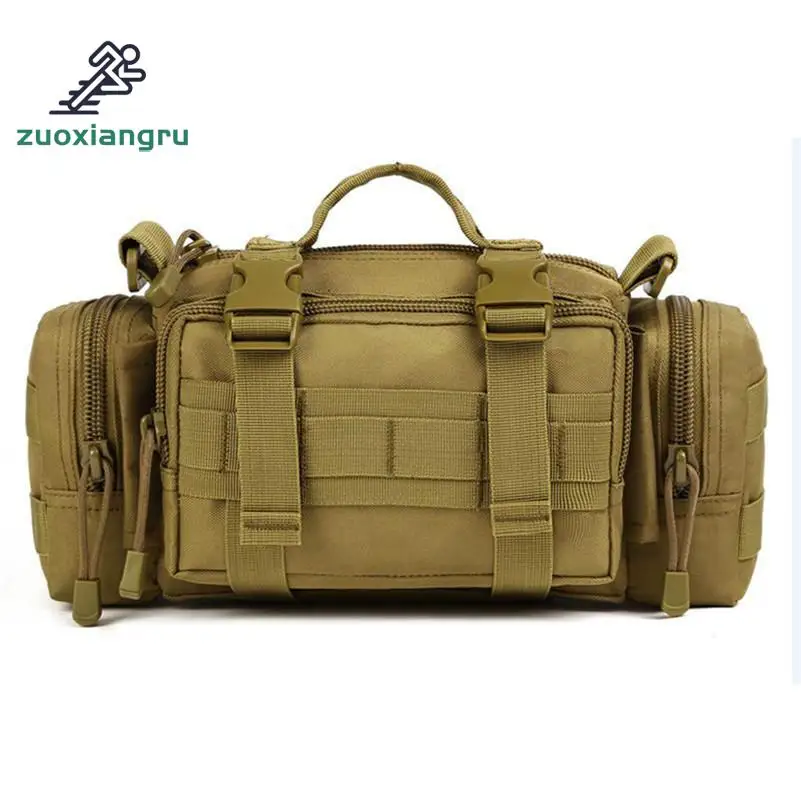 

Zuoxiangru Hot Sell Brand High Quality Nylon Shoulder Bags Men/Women Multi-function Military Handbag Waist Pack