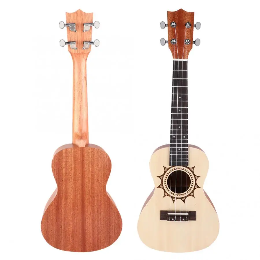 23 дюймов портативный легкий ель Окрашенные 4 струны Ukelele Гавайская гитара