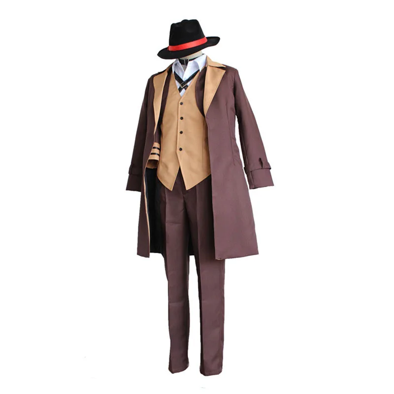Аниме Банго бродячие собаки Nakahara Chuuya Detective Косплей Костюм Хэллоуин Карнавальный