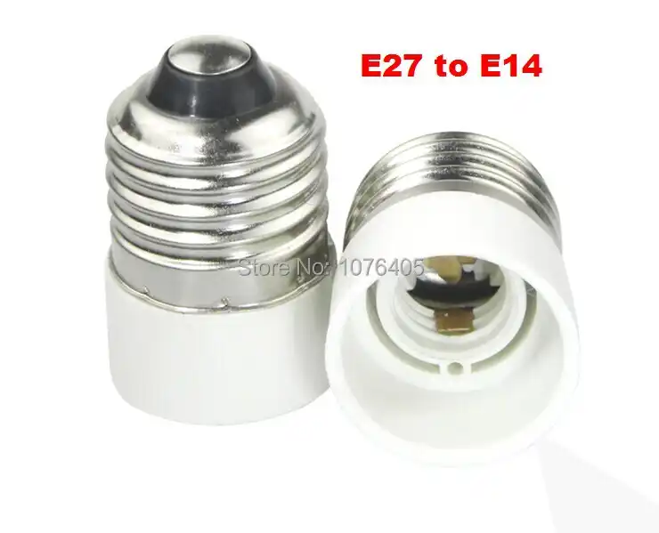10 шт./лот Бесплатная доставка LED E14 базы E27 к E14 держатель лампы адаптер конвертер Светодиодная лампа адаптер Винт Разъем - изображение