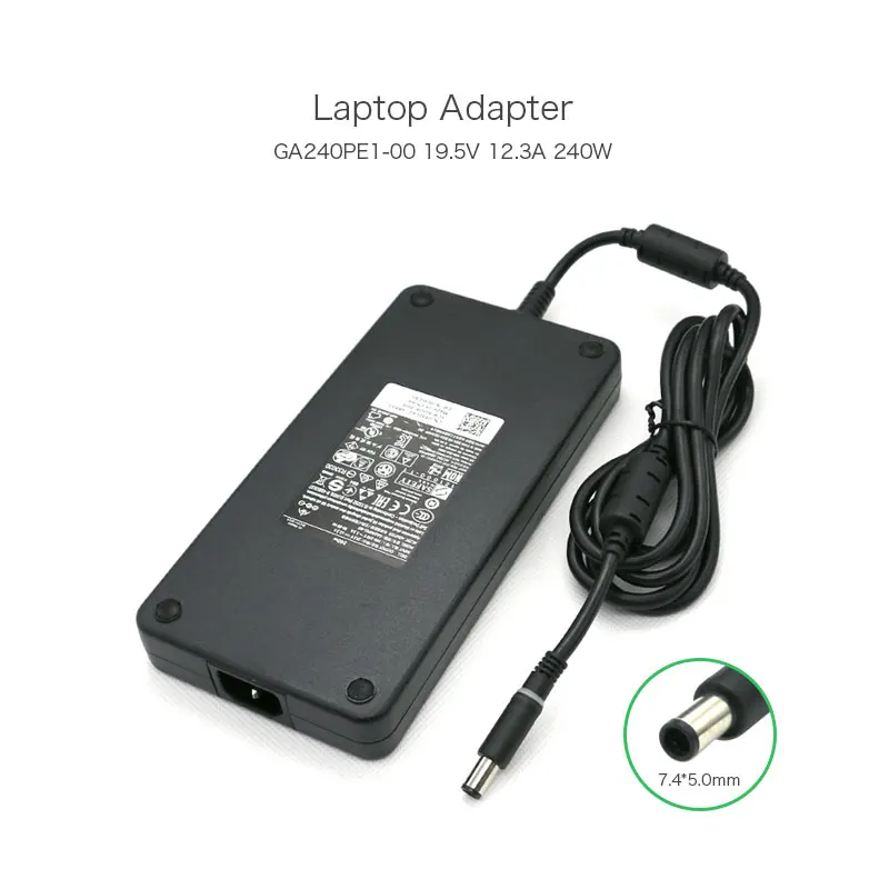 Натуральная 19 5 V 12.3A 240 Вт 7 4*5 0 мм ноутбук Addapter для Dell Alienware M17X 17R3 GA240PE1 00 FWCRC PA 9E Семья