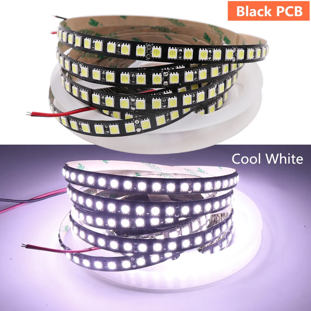 12V 24V 5050 Светодиодные ленты 120 светодиодный s/М холодный белый/теплый белый RGB гибкий светодиодный светильник солнечный светильник для дома и сада 50 м/рулон