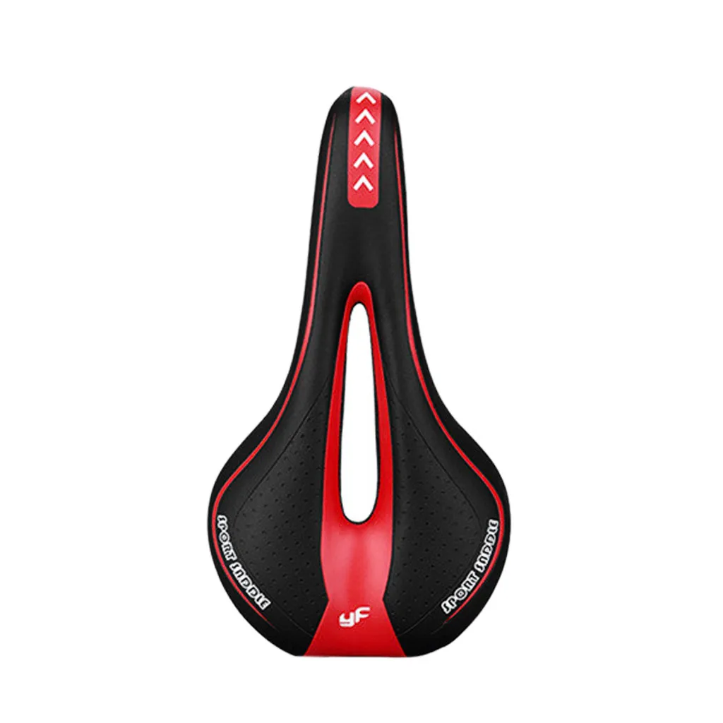 

Bike Silicone Cushion PU Leather Surface Silica Filled Gel Comfortable Hollow Cycling Seat Shockproof Bicycle Saddle 2.0#