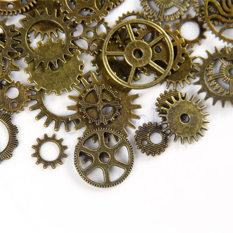 DIY ювелирные изделия Ремесло бронзовые часы части стимпанк Cyberpunnk Cogs Gears|Статуэтки