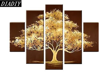 

5d diy Diamond embroidery wealth tree diamond painting Cross Stitch full round drill Rhinestone mosaic decoration