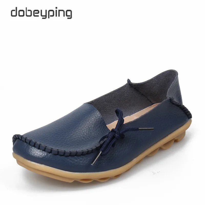 Neue Frauen Reale Lederne Schuhe Mokassins Mutter Faulenzer Weiches Freizeit Wohnungen Weiblich Driving Freizeitschuhe Größe 35-44 In 24 Farben