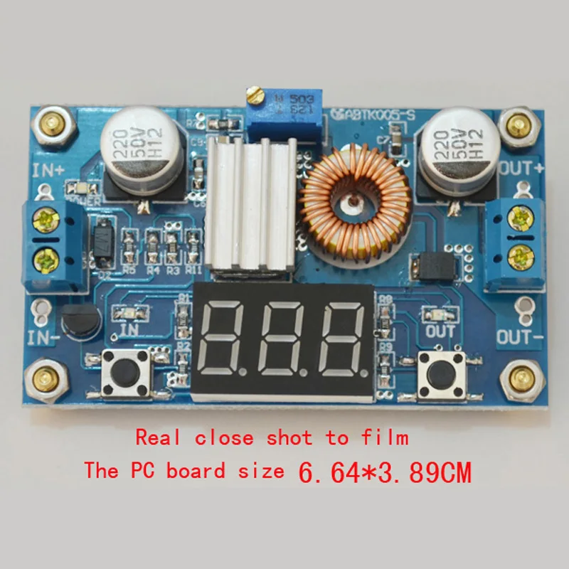 5A DC-DC Регулируемый понижающий модуль с вольтметром