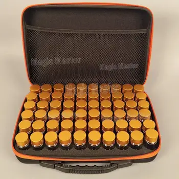 

60 Gold Bottles Diamond storage big box New Diamond embroidery diamond painting tool Drill Storage Hand bag Zipper Design