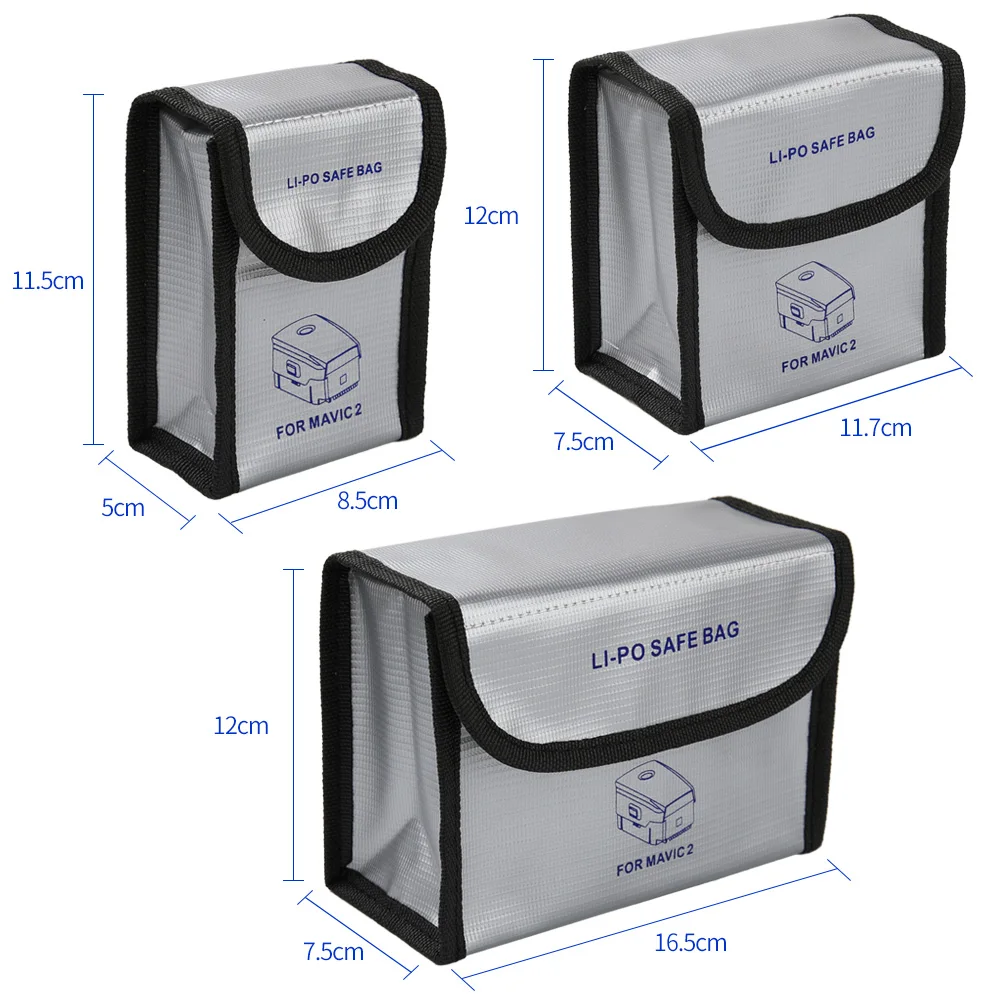 

LiPo Safe Battery Protective Storage Bag for DJI Mavic 2 Pro/Mavic 2 Zoom Batteries Accessories Explosion-proof Case