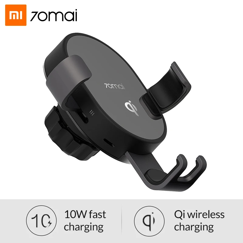 

Xiaomi 70mai Qi Wireless Charger For iPhone XS Max X 10w Fast Wirless Charging Car Charger Phone Holder Bracket For Samsung S10