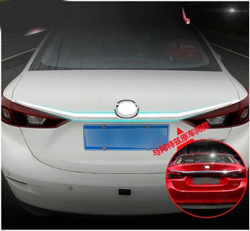 

FOR MAZDA 3 AXELA 2014 2015 2016 CHROME REAR TRUNK LID COVER TAILGATE TRIM TAIL LIGHT LAMP BACK BOOT DOOR GRAB HANDLE MOLDING