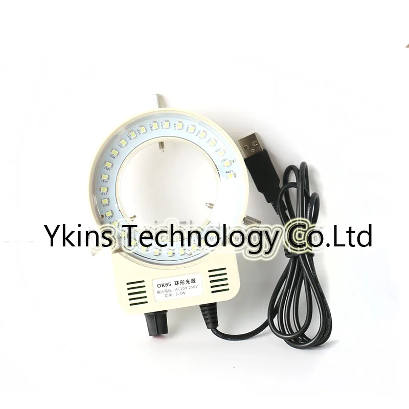 

32 LED SMD USB Adjustable Ring Light illuminator Lamp For Industry Microscope Industrial Camera Magnifier 110V-220V