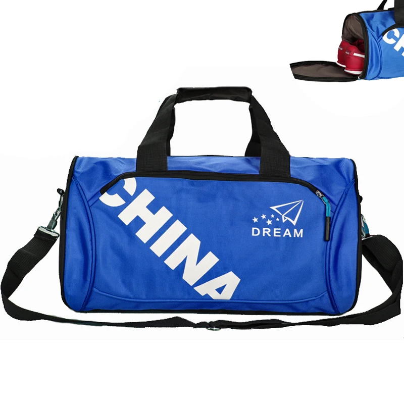 

New Unisex Gym Bag Fitness Shoulder Travel Bag With Shoes Compartment 5 Colors Backpack Sac De Sport