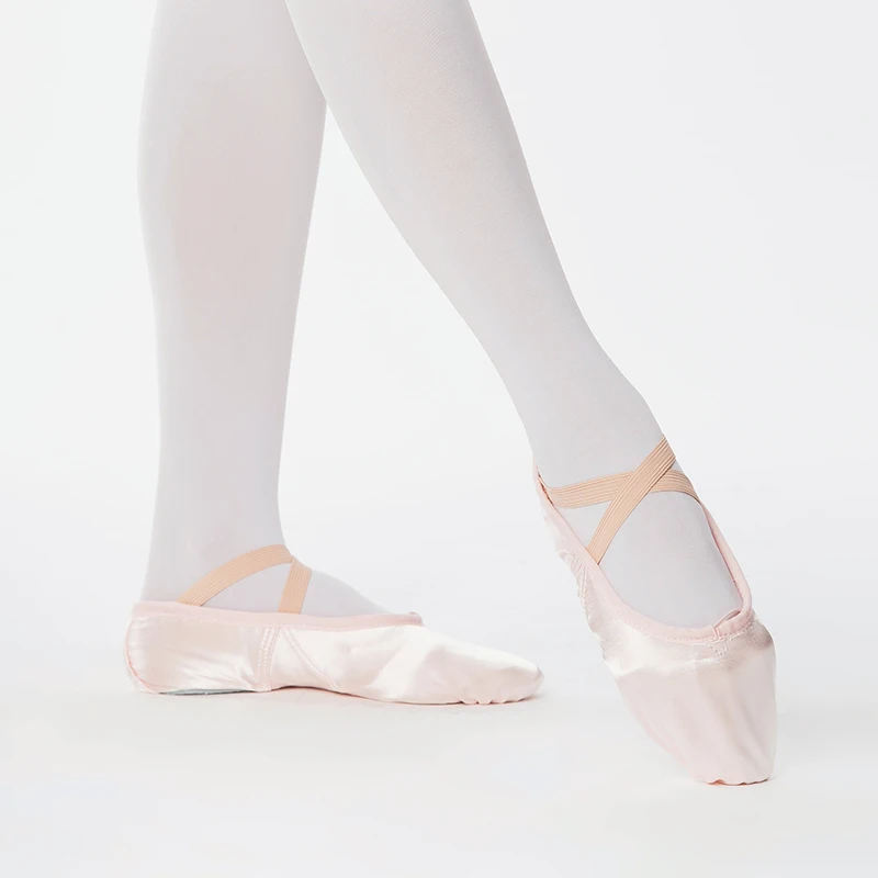 Sansha Adult Ballet Shoes Pink Satin Split Sole Breathable Professional Ballet Slipper For Girls Women Men Dance Shoes NO.3S 4
