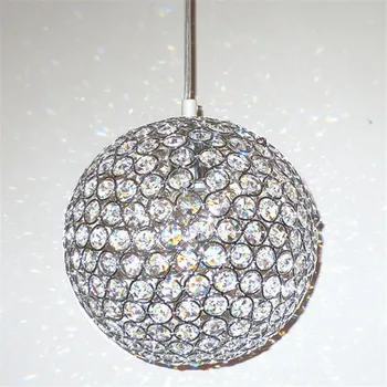 

LED Ball Pendant Lights Crystal Pendant Lamp Lustres Hanglamp Fixtures Lamparas Colgantes Abajur Lum inaires for Dining Room E27