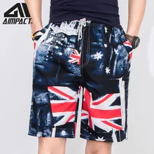 Модные Плавание Мужские шорты для купания для Для мужчин лето быстросохнущая серфинга пляжные плавательные шорты Флаг Великобритании праздник бордшорты гибридные шорты AM2102
