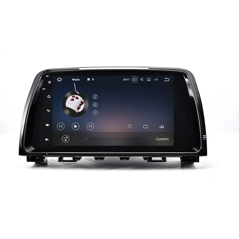 Sale Aoluoya IPS 4GB RAM 32GB ROM Octa Core Android 8.0 CAR DVD Player For MAZDA 6 2013 2014 2015 Radio GPS Navigation multimedia DAB 3