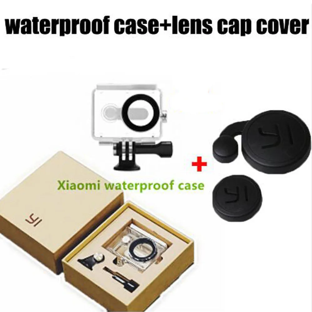 2016 New Xiaomi Yi Camera Diving Waterproof Case Housing box lens cover Xiao Mi Yi Camera