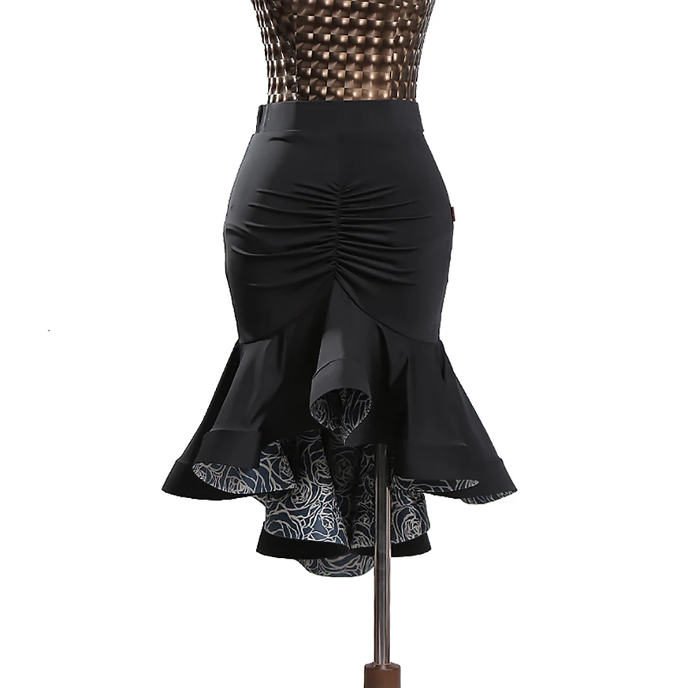 Buy Good Quality Latin Dance Skirts For Ladies Black