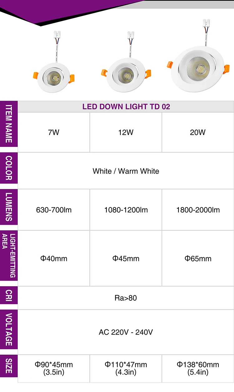 LED Down Light_TD-02_02