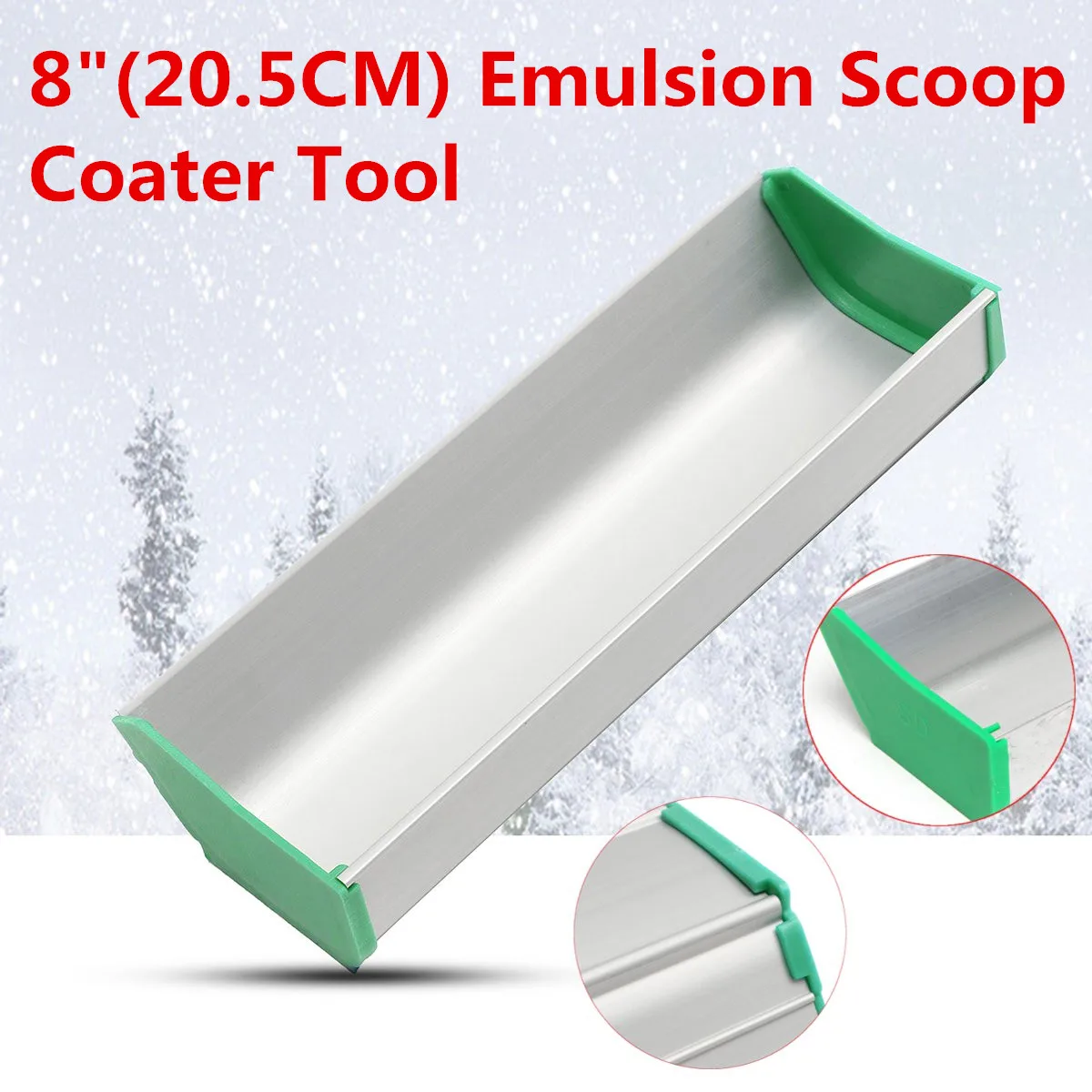 8 Inch Emulsion Scoop Coater Tool Silk Screen Printing Press Frame