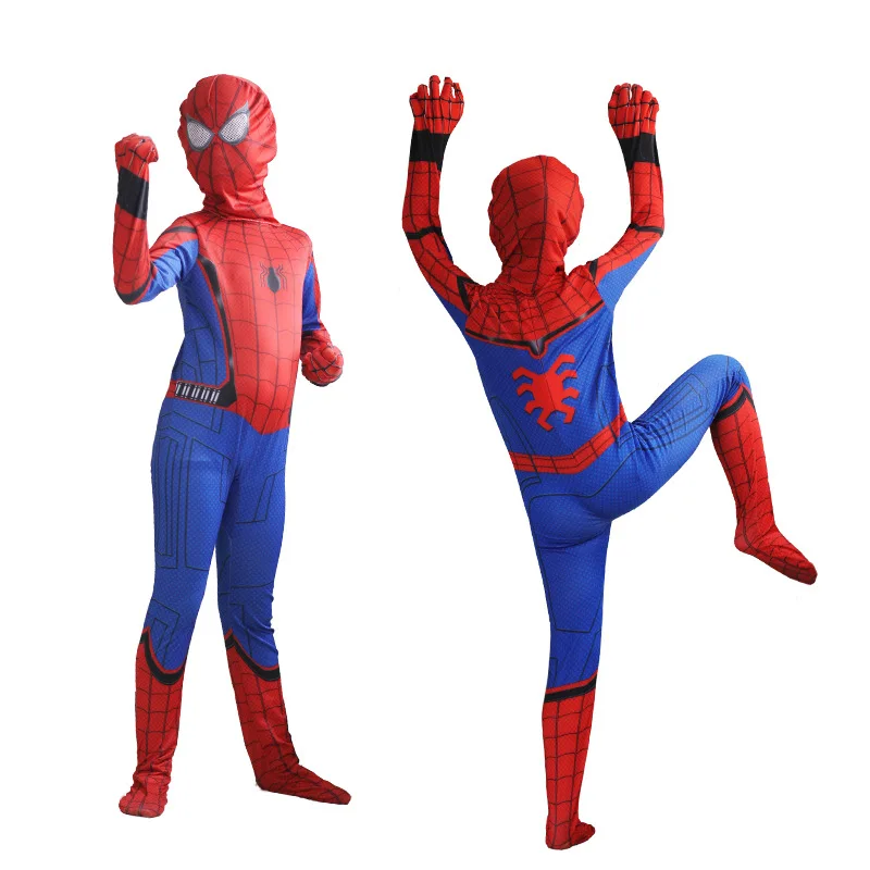 Boys Superhero Spiderman Party Costume Avengers Endgame Cosplay for Kids Zentai Halloween Carnival Super Hero Fancy Dress