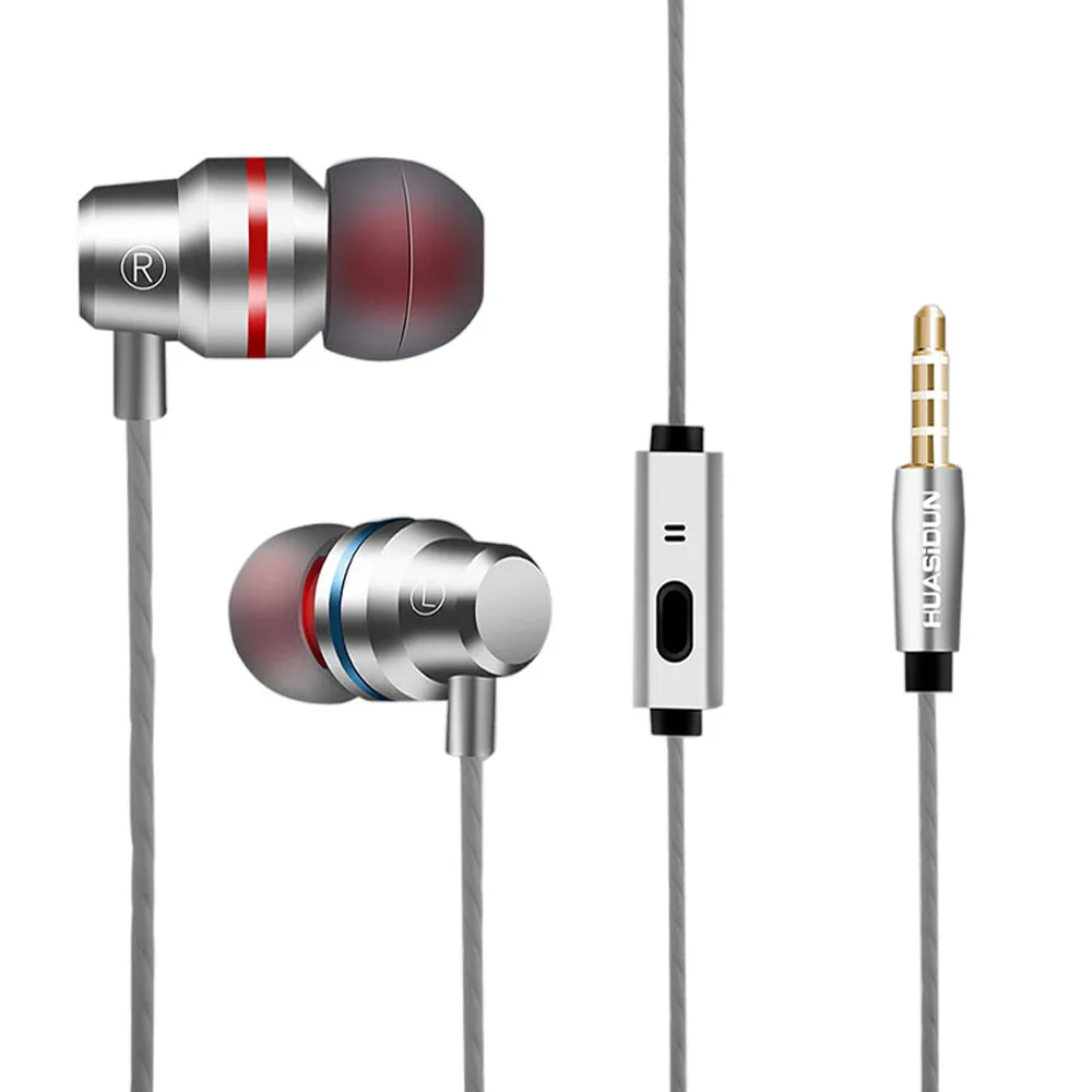 VOBERRY горячие наушники в ухо Hifi металлические 3 5 мм супер бас Сабвуфер стерео с