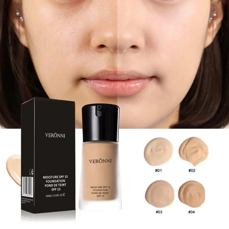 Face Makeup Base Liquid Foundation BB Cream Concealer Easy to Wear Soft Foundation