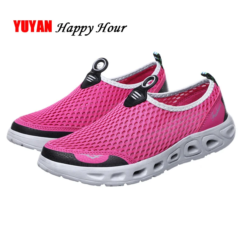 

2019 Spring Summer Sneakers Women Shoes Breathable Mesh Casual Women Flats Pink Blue Woman Shoes Plus Size 35-42 A1164