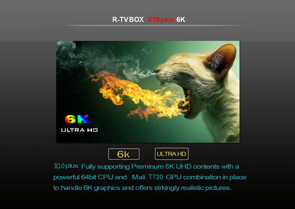 R-tv BOX X10 Plus Android 9,0 Smart tv Box Allwinner H6 4 Гб ОЗУ 32 ГБ/64 Гб ПЗУ смарт-приставка 6K H.265 медиаплеер