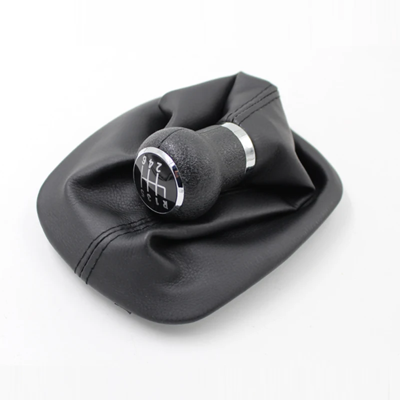 

For VW Passat B5 B5.5 2001 2002 - 2005 Car-Styling 5 Speed and 6 Speed Gear Shift Knob With Real PU Leather Boot