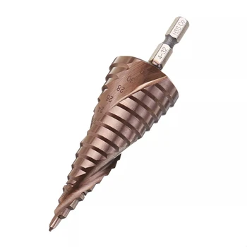 

4-32mm M35 1/4 Inch Pagoda Drill Hexagon screw drill HSS Power Tools Spiral Grooved Metal Steel Step Drill Bit