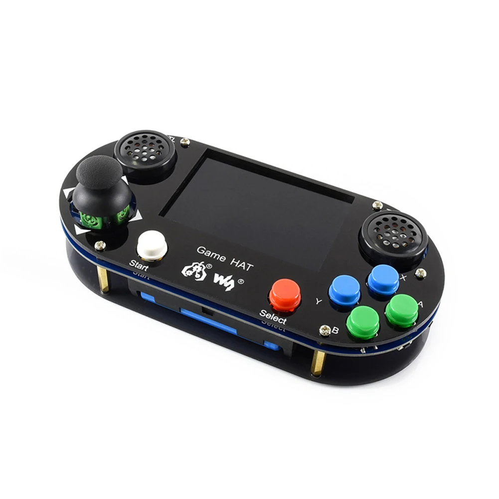 

LCD Gamepad Smoothly Game Hat Battery Indicator Easy Install Accessories On Board Charging Game Console For Raspberry Pi 3B+