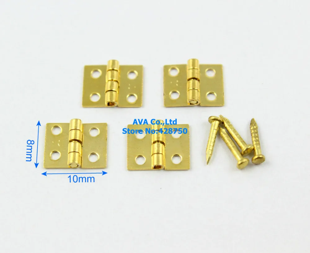 40 Pieces Gold Jewelry Box Hinge Small Gift Box Hinge 10x8mm with