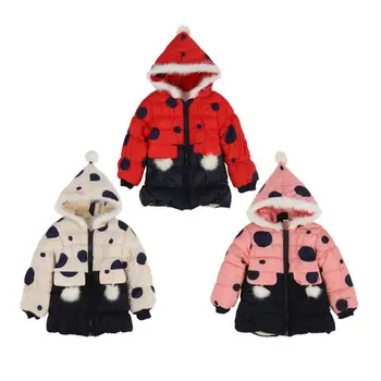 

Russian Warm Velvet Baby Girl Down cotton plus velvet warm winter girl clothes Children Down Winter Outwear