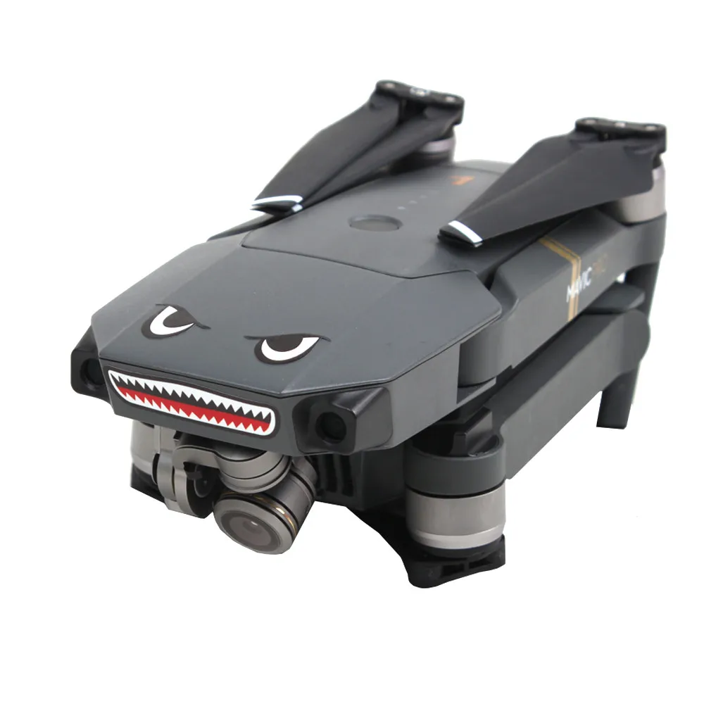 2 шт. украшение акулы водонепроницаемая наклейка на кожу дрона для DJI Mavic Pro RC Drone 0J