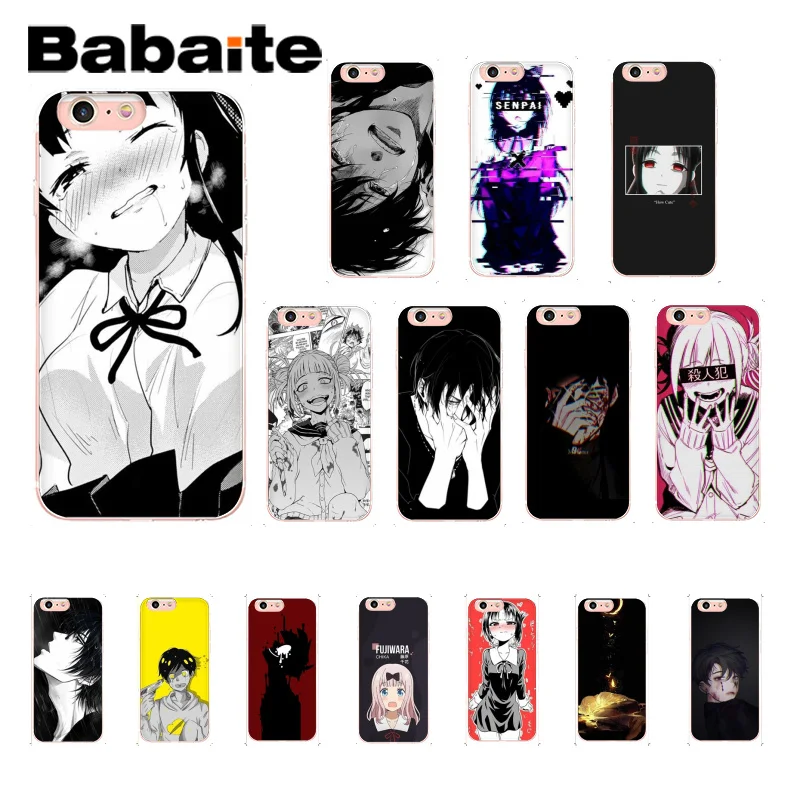 

Babaite Sad Japanese Anime Aesthetic Soft TPU Phone Cover for iPhone 8 7 6 6S 6Plus X XS MAX 5 5S SE XR 10 11 11pro 11promax