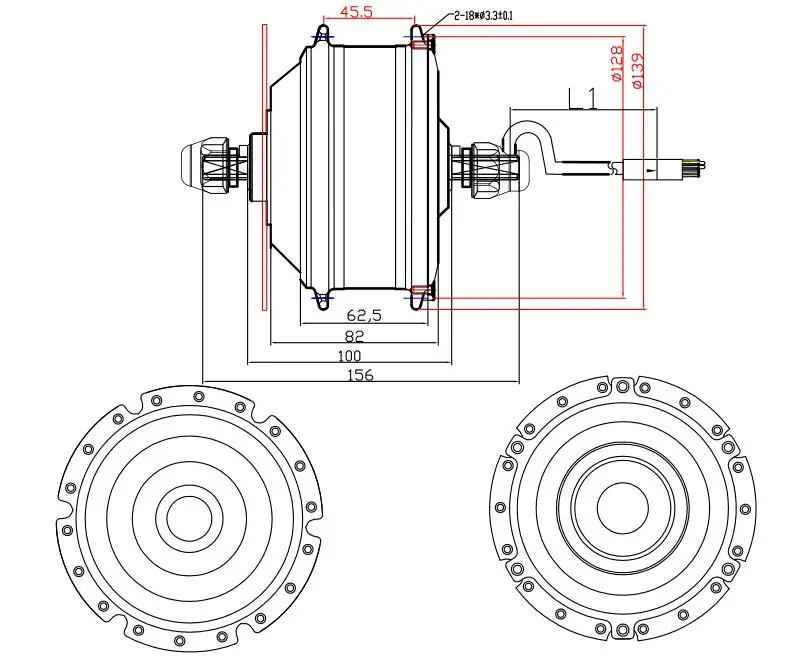 Sale BOLLFIT 36V 250W Front Rear Rotate Motor Green Pedel MXUS  High Speed Brushless Gear Hub Motor E-bike Motor Front Wheel 9