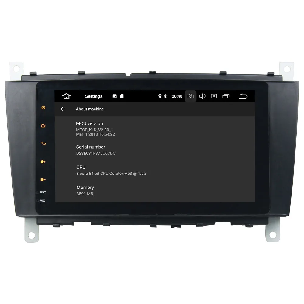 Perfect 8" IPS Octa Core 4G WIFI Android 8.1 4GB RAM 64GB ROM RDS Car DVD Multimedia Player Stereo Radio For Mercedes-Benz W203 CLC W467 3