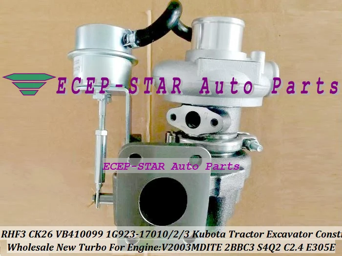 TD03L RHF3 CK26 VB410099 1G923-17010 1G923-17012 1G923-17013 Turbo Turbocharger For Kubota Tractor Excavator Construction V2003MDITE 2BBC3 (2)
