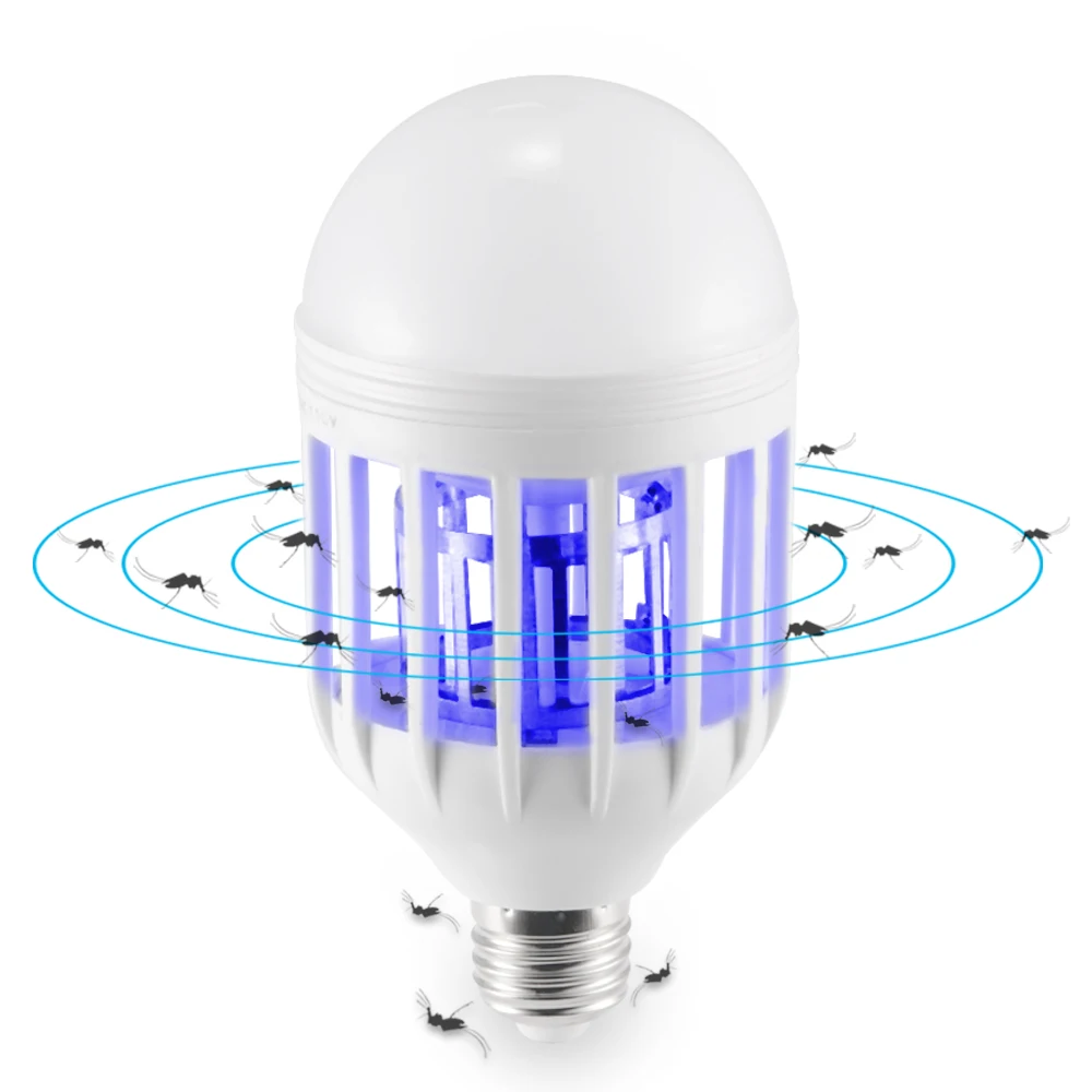 2 in 1 LED Bulb Mosquito Killer Lamp E27 12W Pest Control Light Bulb