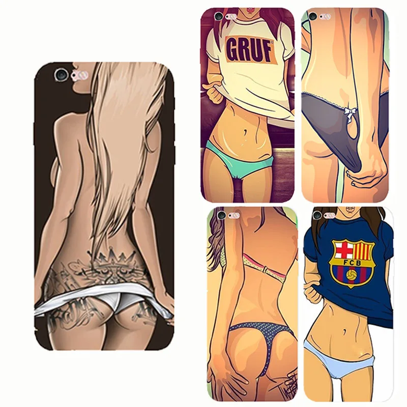 

Phone Case Bikini Sexy Girl Pattern Silicone Clear TPU Soft Coque Cover For iPhone 8 6S 6 7plus 8plus 5 5S SE X XS MAX XR