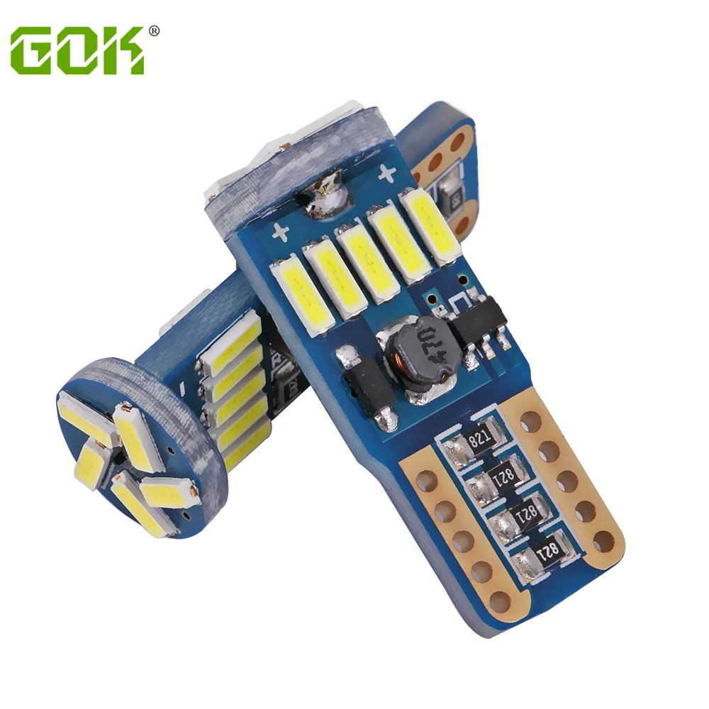 100 шт. W5W T10 15SMD 4014 led canbus без ошибок светодиодный светильник для багажника